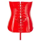 Black Level Red Vinyl Corset with Open Cups and Lacing – L — Photo 8