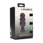 LEVELZ Tri Bulb Vibrating Silicone Plug – Black — Photo 1