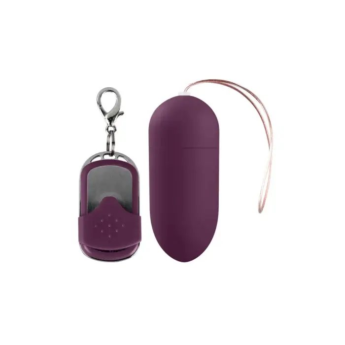 Senza Vibrating Egg L фиолетовый - беспроводная система с пультом ДУ на 10 режимов