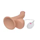 The Ultra Soft Dude vibrējošs dildo – 20 cm (8.8″) – miesas krāsā — Foto 3