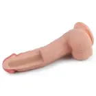 LoveToy Dual Layered Platinum Silicone Cock – реалистичный двухслойный фаллоимитатор – силикон – 20,3 см — Фото 8