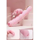 Hannah truša vibrators ar mēles stimulatoru – 18 cm (7″) – rozā — Foto 4