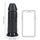 RealRock realistlik dildo – 20.3 cm (8″) – must — Foto 6