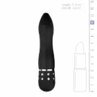 Love Diamond reljefs vairāku ātrumu vibrators – melns – 13 cm — Foto 4
