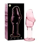 Ibiza Nebula Series Model 6 stiklinis analinis kištukas – 12.5 cm (4.9″) – Rožinis — Nuotrauka 1