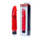 Juicy Jelly многоскоростной реалистичный вибратор – 22 см – красный — Фото 5