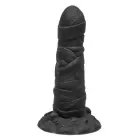 Mummy Dong reālistisks dildo – 23 cm (9″) – melns — Foto 1