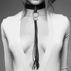 Bijoux Indiscrets Maze vegan tassel choker, adjustable – black — Photo 2