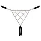 Cottelli Lingerie reguleeritavad stringid rhinestones – mustad – S-L — Foto 5