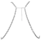 Svenjoyment men's metal chain chest harness with D-ring – silver — Photo 7