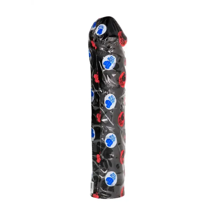 All Black Realistic Dildo with Veins – 31 cm (12″)