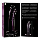 Ibiza Nebula Series Model 19 stikla dildo – 18.5 cm (7.3″) – rozā — Foto 5