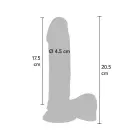 Get Real by TOYJOY Kahekihiline Realistlik Dildo – 20 cm (8″) – Nahavärv — Foto 2