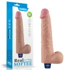 REAL SOFTEE laetav vibreeriv dildo – 26.5 cm (10.5″) – nahavärv — Foto 1