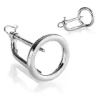 METAL HARD Stainless Steel Glans Ring with Urethral Plug – Silver — Photo 2