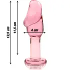 Ibiza Nebula Series Model 6 stiklinis analinis kištukas – 12.5 cm (4.9″) – Rožinis — Nuotrauka 3