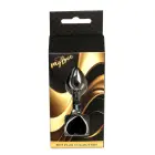 MyLove Toys Jewellery Silver анальная пробка в форме сердца – 7 cm – Черная — Фото 9