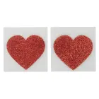 You2Toys Heart Pasties – накладки на соски – блестящий красный — Фото 2
