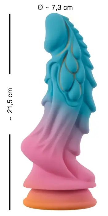 Beasty Cocks Mystic Dragon dildo – 21.5 cm (8.5″) – Daudzkrāsains Foto 9