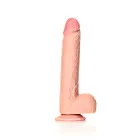 Sirge realistlik dildo munanditega ja iminapaga – 25.5 cm (10″) – nahavärv — Foto 3