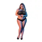 Exposed by Magic Silk bandeau tipa topa un biksīšu komplekts – melns – 2XL — Foto 6