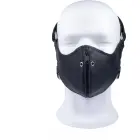 Red Leather Face Mask with Zip – Black — Photo 4