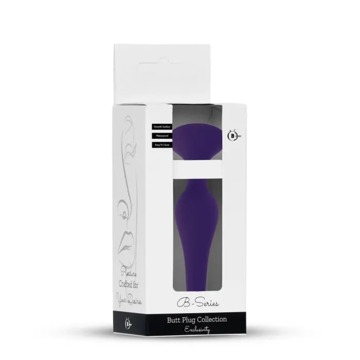 BOSS Silikona anālais spraudnis ar piesūcekni – 15.5 cm (6.1″) – Violets