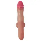 Pierced Punisher vibruojantis dildo – kūno spalva — Nuotrauka 3