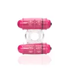 The Screaming O 4B Double Wammy Vibrating Ring – Red — Photo 2