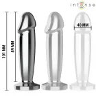 INTENSE M Remote-Controlled Metal Plug – 11.8 cm – Silver — Photo 4