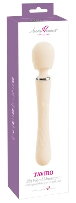 beau cœur Taviro Big Wand вибратор – 31.7 cm (12.5″) – черный