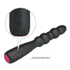 PRETTY LOVE Monroe 12 funkcijų USB vibratorius – juodas — Nuotrauka 6