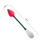 BAILE stimulējošais mīlestības bultas vibrators – lokāms – 18 cm (7″) – sarkans Foto 5