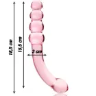 Ibiza Nebula Series Model 14 stiklinis dildo – 18.5 cm (7.3″) – rožinis — Nuotrauka 3