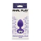 TOYJOY Diamond Booty Jewel analinis kištukas – 7 cm – Violetinis — Nuotrauka 2