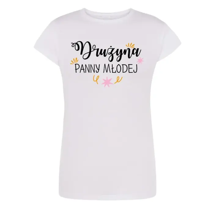Женская футболка "Drużyna Panny Młodej" (Команда невесты) – белая – S
