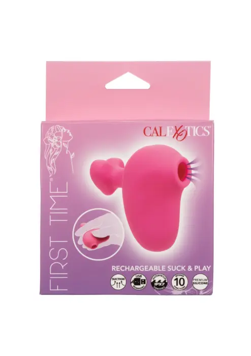 Suck & Play vibrators – 10 cm (4″) – rozā Foto 2