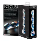 Icicles No. 8 Glass Dildo – 17.5 cm (6.9″) – Clear/Blue — Photo 6