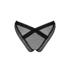 Obsessive Estiqua Panties with Lace and Silver Pendant – Black – M/L — Photo 4