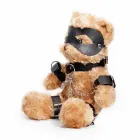 CRUSHIOUS Crushito bondage pliušinis meškiukas, juodas, 31 cm — Nuotrauka 4
