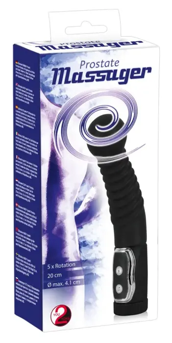 Prostate Massager with Ball Head and Grooved Shaft – 20 cm (7.9″)