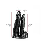 Dildorama 515 line dildo – 20 cm (8″) – Melns — Foto 3