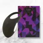 FeelzToys Thor melns uzlādējams intīmais gredzens, 3 režīmi, ūdensizturīgs — Foto 1