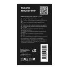 Blaze Silicone Flogger – silikona pātaga – melna – 25,6 cm — Foto 3