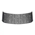 Cottelli Accessories Rhinestone Black Adjustable Choker – 36 cm + Extension — Photo 4