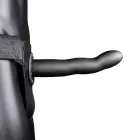 Izliekts dobs strap-on – metāliskais (gunmetal) Foto 3