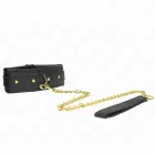 KINK Adjustable Faux Leather Collar with Sponge Lining – 37-54 cm – Black — Photo 2