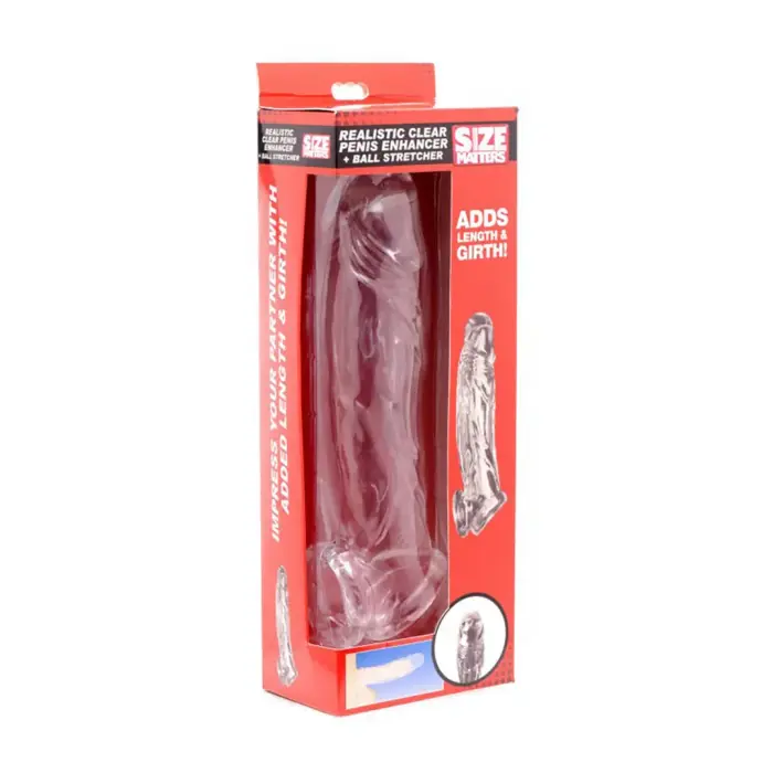 Realistic Clear Penis Sleeve and Ball Stretcher