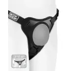 Pipedream Body Dock Elite Mini – strap-on diržai su siurbtuko plokštele – juodi — Nuotrauka 3