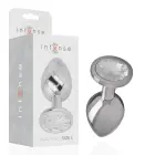 Intense Aluminum Plug with Silver Crystal – 9 cm – Silver – L — Photo 1